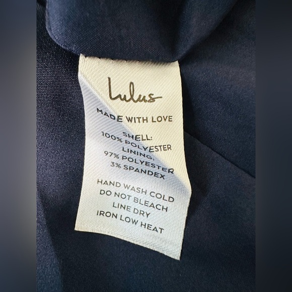 Lulu's Navy Neon Floral Print Sleeveless Strappy Maxi Dress Size Small - Picture 14 of 14